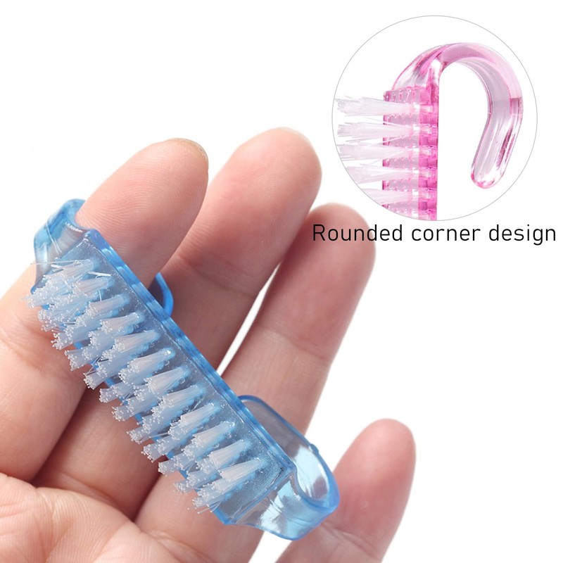 9-Piece Handle Nail Brush, Plastic Hand Brush, Nail Scrubber Cleaning