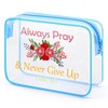 Inspirational Christian Gifts for Women Clear Makeup Bag Religious Catholic