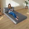 ARTPLAN Fold Sofa Bed-Sleeper Single with Pillow, Modern Futon Sleeper