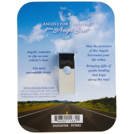 AngelStar 15682 Daughter Guardian Angel Visor Clip Accent, 2-1/2-Inch, Gray