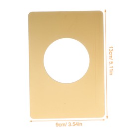 Gadpiparty 2 pcs Stainless Steel Door Knob Plates Door Reinforcement Covers for Standard Knobs Durable Filler Plates for Home Office Hotel Use