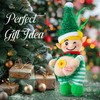 Ceoighe Musical Green Elf Christmas Ornament, Funny Sounding Christmas Tree