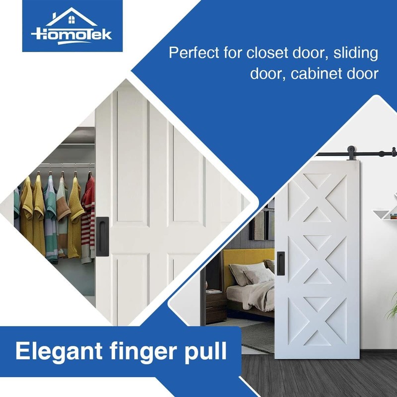 HOMOTEK 7 in Flush Pull Sliding Closet Door Handles 2