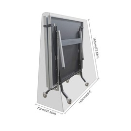 Gurkkst Premium Table Tennis Cover Waterproof Ping Pong Table Cover for Outdoor and Indoor Black (185×70×165cm)