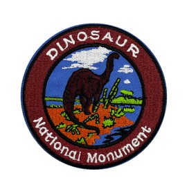 3'' Dinosaur National Monument Embroidered Hook and Loop Patch