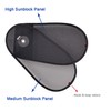 TFY Car Interior Roof Handle Sunshade Sun Protection Plus Glare