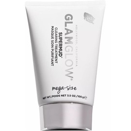 Glamglow SUPERMUD Instant Clearing Treatment Face Mask | Clears Complexion, Minimizes Pores + Face Exfoliator, 3.5 Ounce