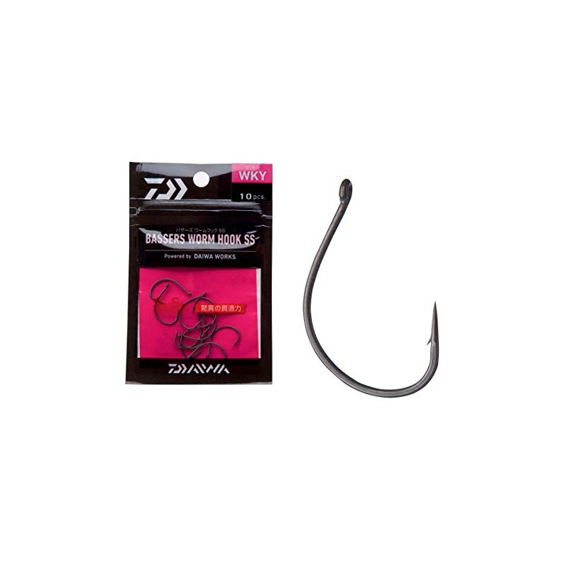 Daiwa HOOK BASSERS WORM HOOK WKY - by 10, N°4