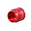 BILLFARO Red Volume Control Knob,Extended Protective Decorative Volume Dial Rotary