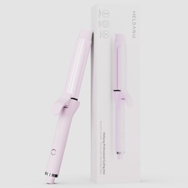 Curling Iron 1.25 Inch, Ionic Rose Gold Hair Curler, Dual Voltage for Travel, Pink Gift Box for Women & Girls