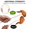 6" Bamboo Skewers Size Choices 8''/10"/12"/14" (4mm Thick), Unbleached Carbonized