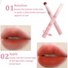 MooGlamor 6 Pcs Red Matte Lip Gloss Stick Set with