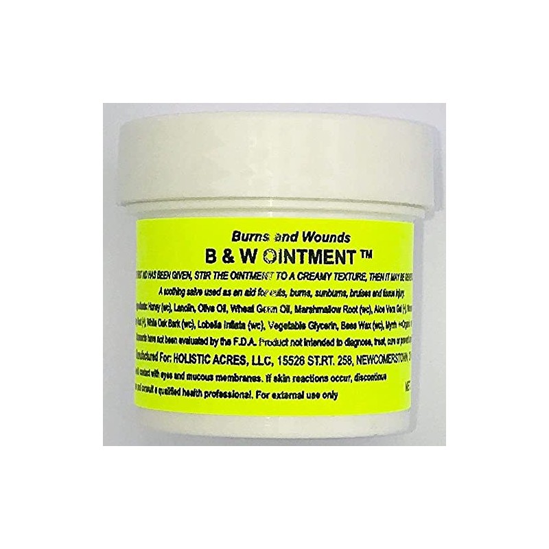 Konvalia Naturals B&W Ointment - Burn and Wound Ointment -