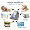 KOLACEN Stuffed Animal Toy Storage Bean Bags Soft Foldable Chair