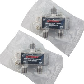 2 Pack Antronix CMC2002H High Performance 2-Way Coax Cable Splitter 5-1002MHz