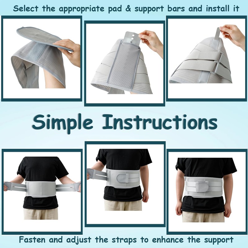 King Mills Plus Size Back Brace for Lower Back Pain,