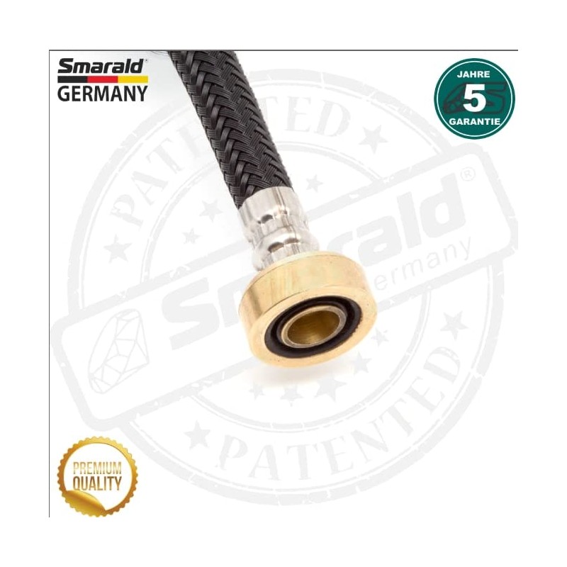 Shower Hose Bidet Reinforced Hose 2 m Stainless Steel 1/2