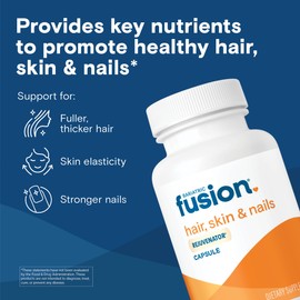 Bariatric Fusion ONE Per Day Bariatric Hair Skin and Nails Vitamins REJUVENATOR for Women | Vegan Hair Growth Vitamins with Biotin, Vitamin B12, and B1 | Easy to Swallow | 60 Capsules