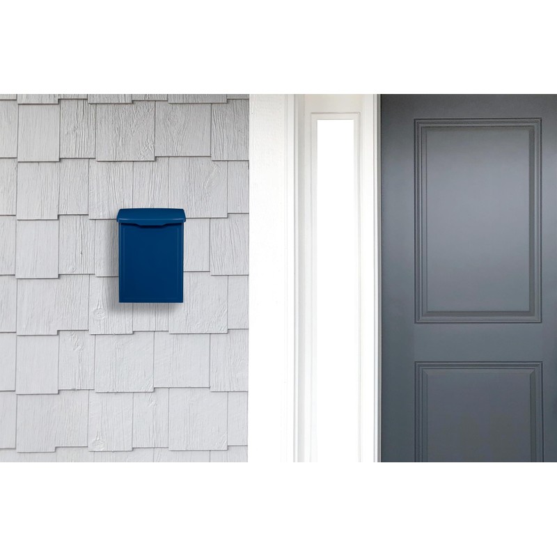 Architectural Mailboxes 2681BE Marina Wall Mount Mailbox, C1, Blue