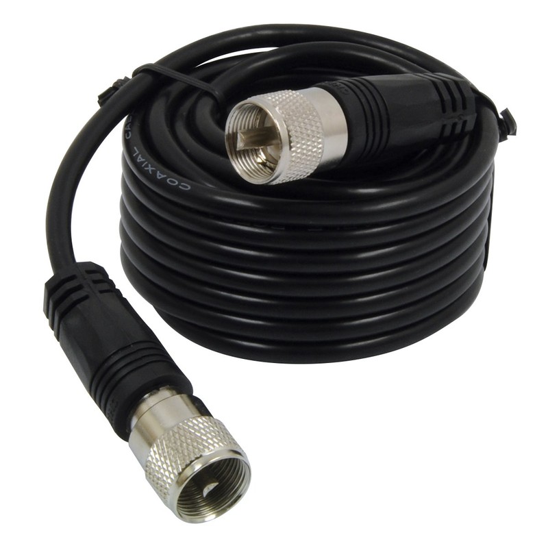 18' RG-58A/U Coaxial Cable With Pl-259 Connectors