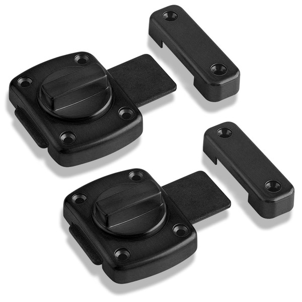 SooGree Security Door Lock, Bolt Lock Solid Revolving Spring Latch/Pet