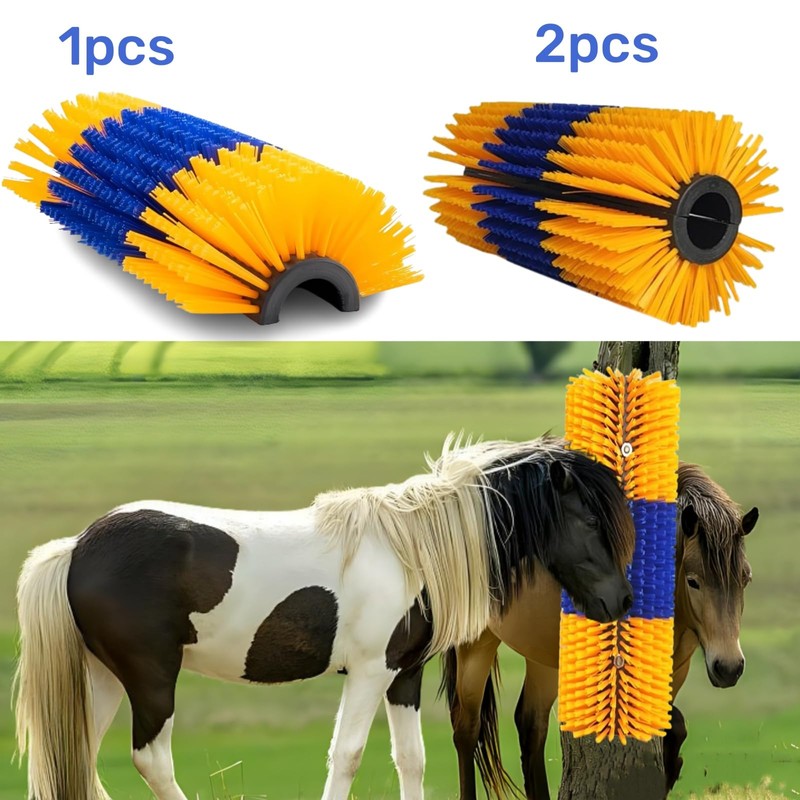 Livestock Scratching Brush 2 Pack, Itch Relief Goat Scratching Post