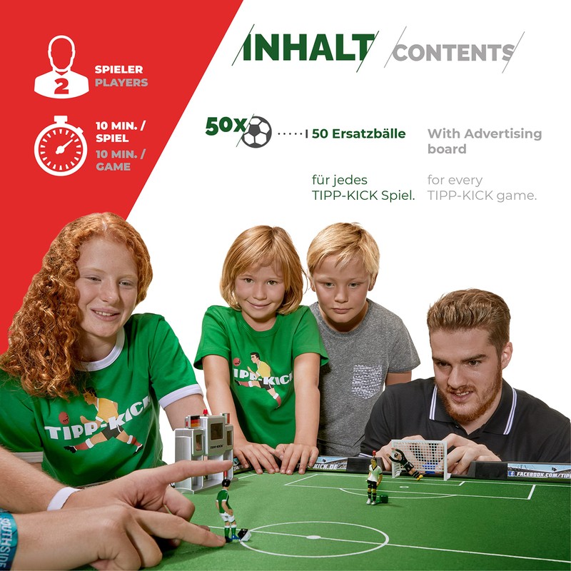 Tipp Kick 015506 50 Units – Replacement Balls – Black/White