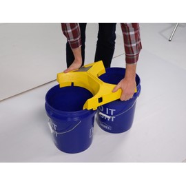 Jokari Automatic Concrete Bag Opener and Funnel Frame for two 5-Gallon Buckets or Wheelbarrows. Hands-Free Cutting and Pouring to Eliminate Waste. Built-In Serrated Blade for Quick, Mess-Free Mixing