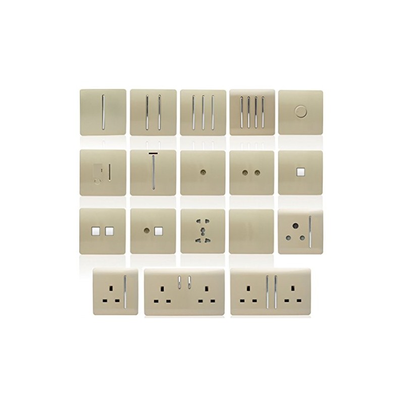 Trendi Artistic Modern Glossy Tactile Auto Retractive Door Bell Switch
