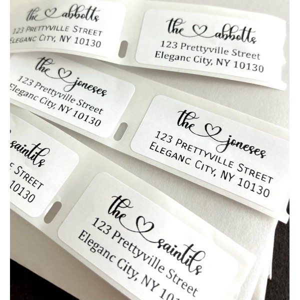 Atelier Elegance Custom Address Labels, Any Last Name, Any Address,