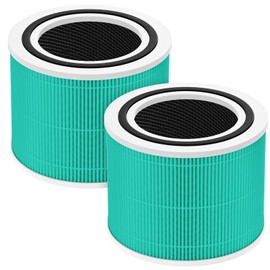 2 Pack Core 300 Replacement Filter for LEVOIT Core 300 and Core 300S Air Purifier, 3-in-1 Core 300 Toxin Absorber Filter Efficiency Activated Carbon Filtration System, Core 300-RF-TX
