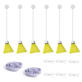 Hayaww Portable Badminton Trainer, Badminton Training Device, Portable Self-Study, Self-Learning Badminton Trainer Set, Portable Badminton Training Device, Automatic Badminton Training Device (A)