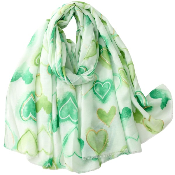 FAIRYGATE Green Scarf for Women UK Chic Art Scarves Delicate