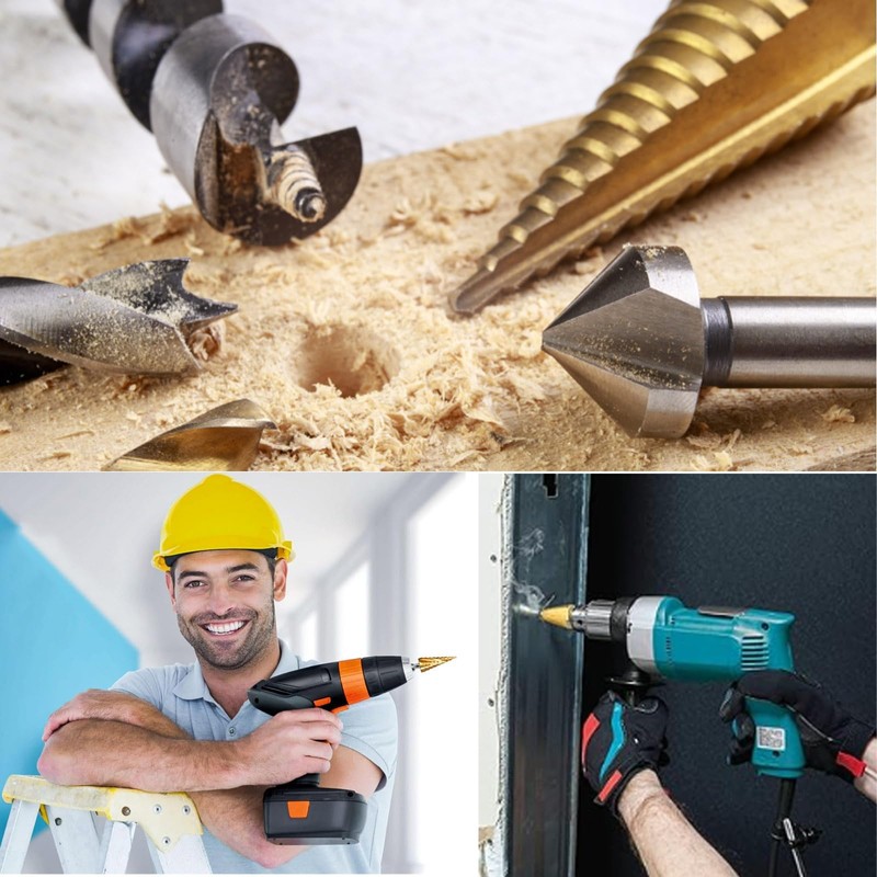 3 PCS Drill Bit Sets Step Drill Bit Step Cone