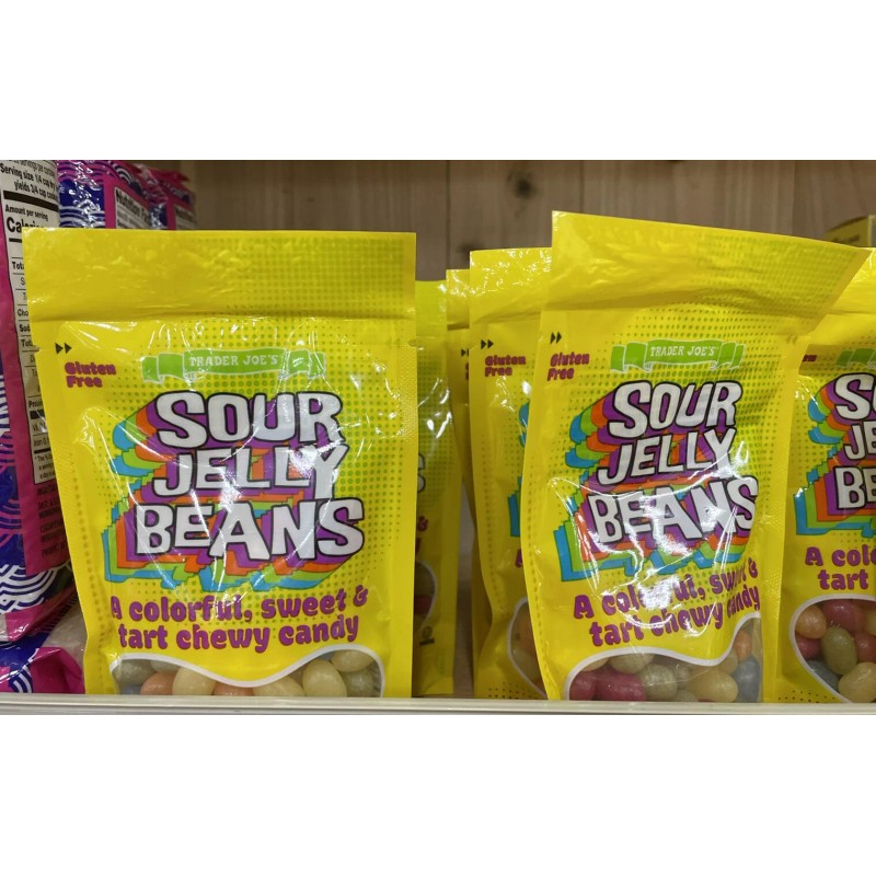 Trader Joe's 2 Pack! Trader Joe’s Sour Jelly Beans Colorful