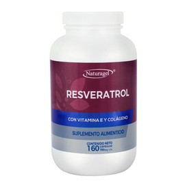 Resveratrol | Resveratrol con Vitamina E y Colageno Hidrolizado | Capsulas Softgels de 700 mg | Suplemento Antioxidante Premium | Naturagel