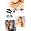 YFFSFDC Choker Necklace, Black, 20-piece Set, Simple, Stylish, Women's Choker,