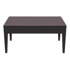 Compamia Miami Resin Patio Coffee Table in Brown