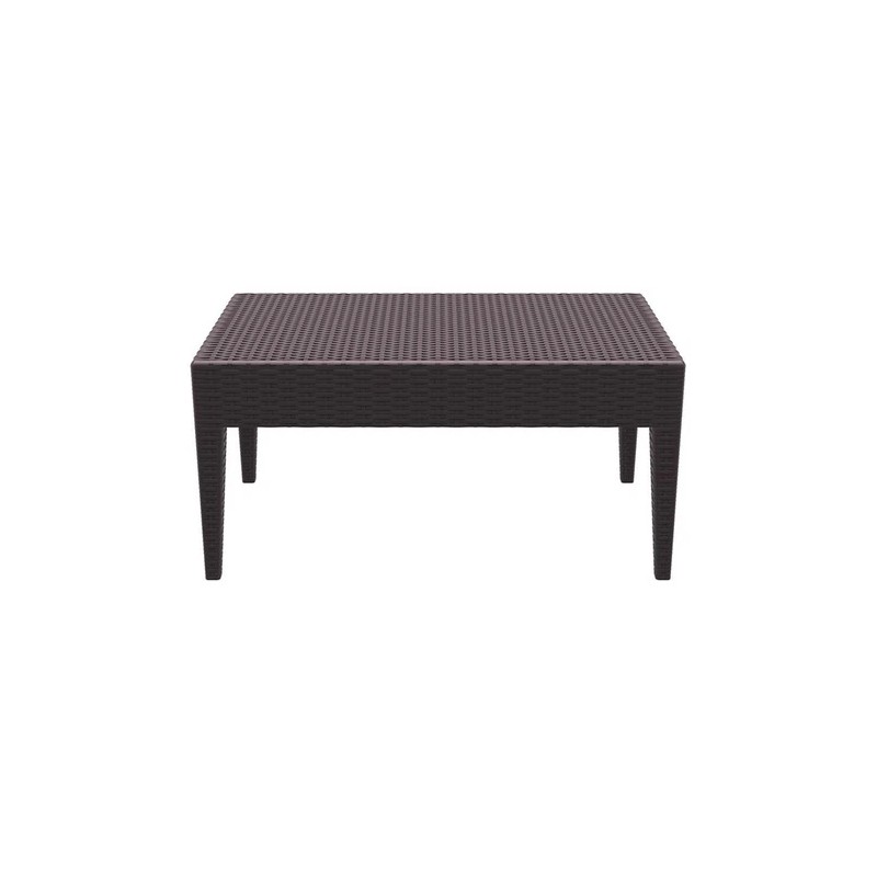 Compamia Miami Resin Patio Coffee Table in Brown