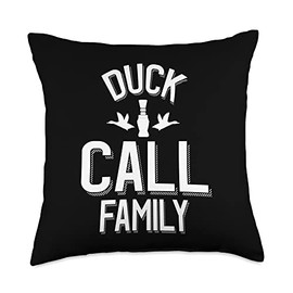 Duck Hunting Family Duck Call Family Throw Pillow