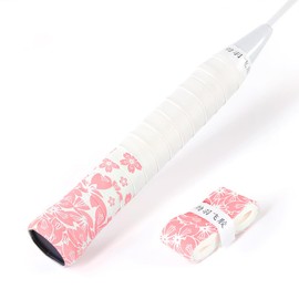 グリップテープ テニスラケット 滑り止め吸汗 かんしょう ソフトで快適 通気性 保護 耐久性 テニスラケット バドミントンラケット 野球 釣り竿などに用いる（1個） (ピンク)