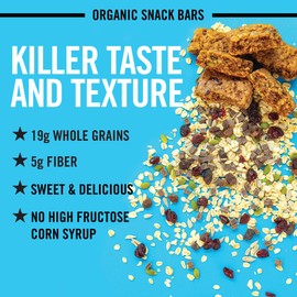 Dave's Killer Bread Trail Mix Crumble Organic Snack Bars, 4 Individually Wrapped Snack Bars