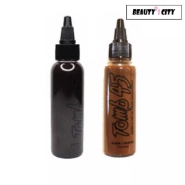 Tomb 45 Beard & Line Up Color Enhancement 2 oz (Onyx Black / Black Brown) - Black / Brown