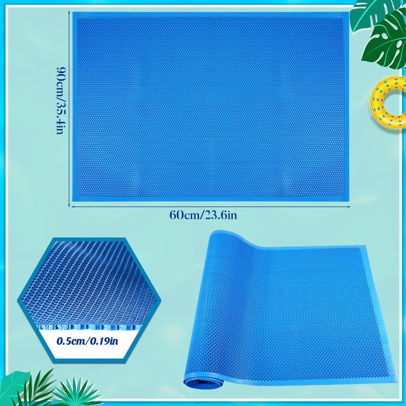 COZYDIG 2 Rolls Swimming Pool Ladder Mat Non-Slip with Hollow