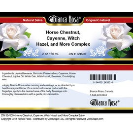 Bianca Rosa Horse Chestnut, Cayenne, Witch Hazel, and More Complex Salve (2 oz, ZIN: 524550)