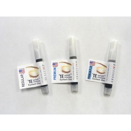 #1 Eyelash Extension #1 Lash Extension Try me Out 3-2ml Regular Glue, Premium Glue and Premium Plus Each 2ml No Fume no Burning, Retention up to 8 Week. Great for Volume,Cluster and Flare Lashes