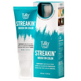 Punky Streakin' Brush on Color, verde azulado, 1.2 onzas líquidas, 35.5 mililitro, 1