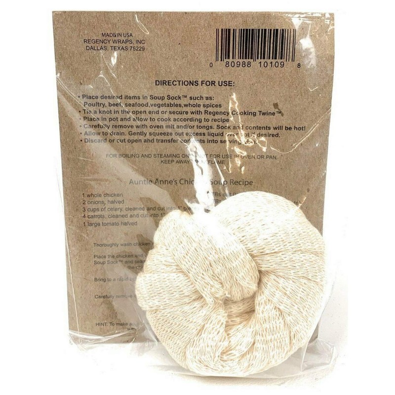 Regency Natural Soup Socks for Making Soup Stock, Set of