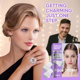 Face Lift Tape,40Pcs Invisible Instant Face Lifter Tape,Face Lifting Tape with Lifting Ropes Elastic,Lift Facial Wrinkles Sagging Skin,Makeup Tools to Hide Facial Wrinkles and Double Chin