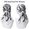 27.5'' Silk Feeling Scarf Medium Square Satin Head Neck Scarf